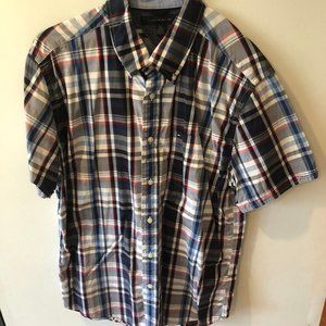 Tommy Hilfiger Short Sleeve Button Down Blue L Men